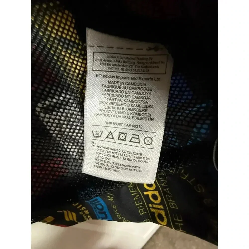 RARE Adidas Originals Men's Street Graphic Logo Windbreaker Hoodie Size M